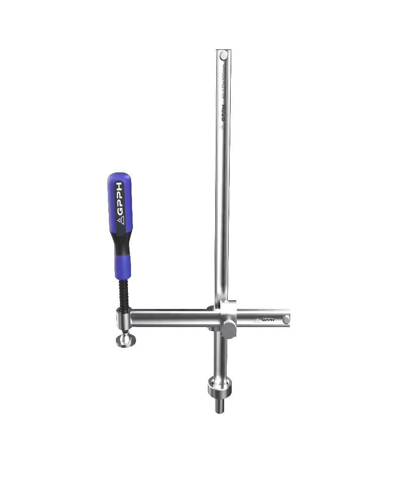 Zacisk mocujący z regulowanym wysięgiem - GPPH Stoły spawalnicze