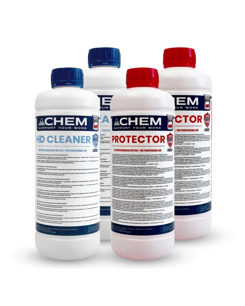 Zestaw preparatów chemicznych 2x HD Cleaner 2x Protector GPPH CHEM