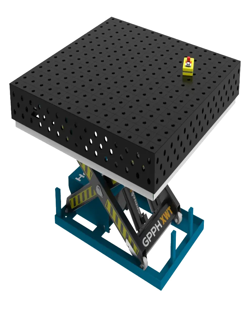 Stół spawalniczy EXPERT 1500x1480 mm z hydraulicznym systemem podnoszenia